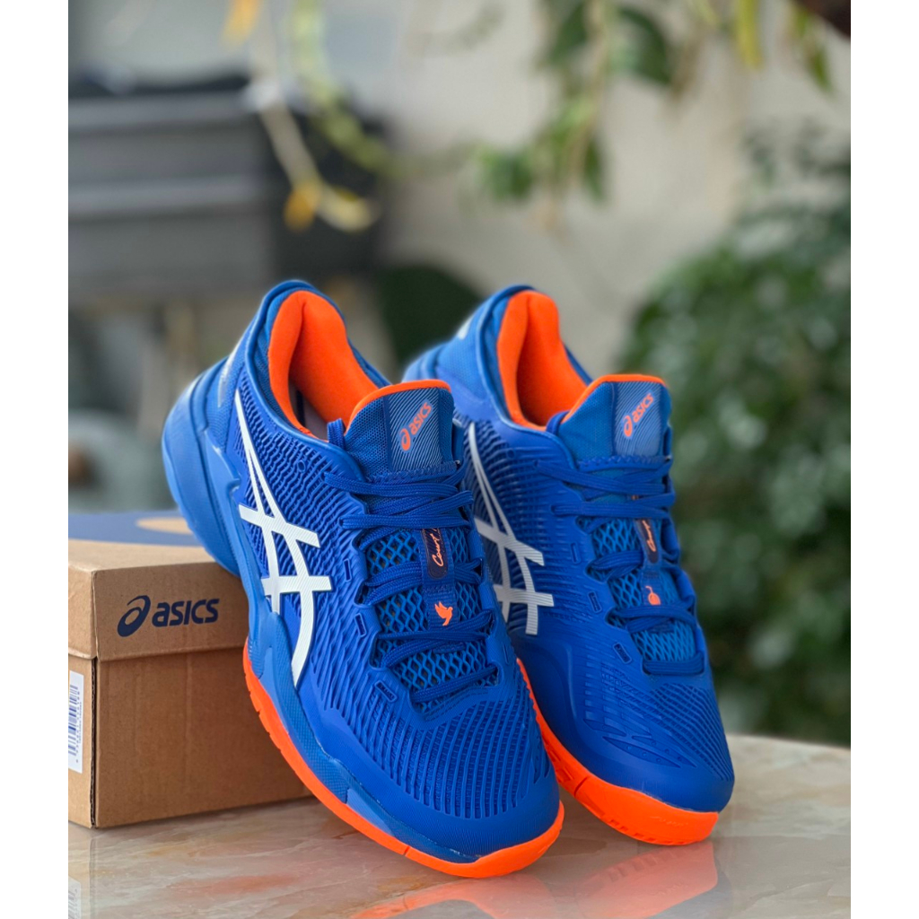 GIÀY TENNIS ASICS COURT FF3 NOVAK XANH/TRẮNG/CAM