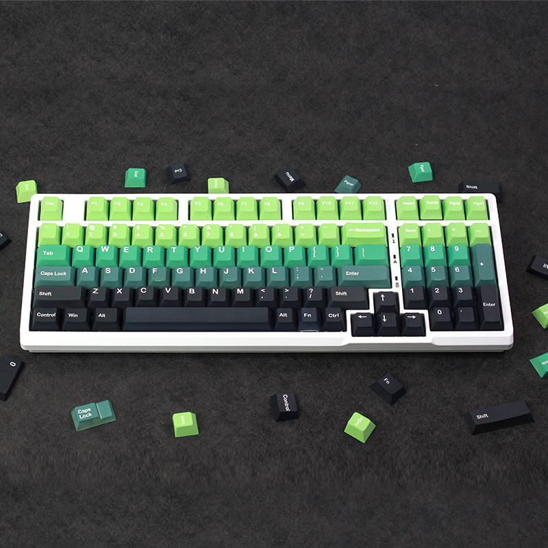 Keycap PBT Gradient Polar Day - Cherry profile - In Dyesub- Phù hợp nhiều layout bàn phím trên thị trường