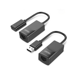 Bộ nối dài usb 60m qua cáp mạng lan cat5e/cat6 unitek y-2505