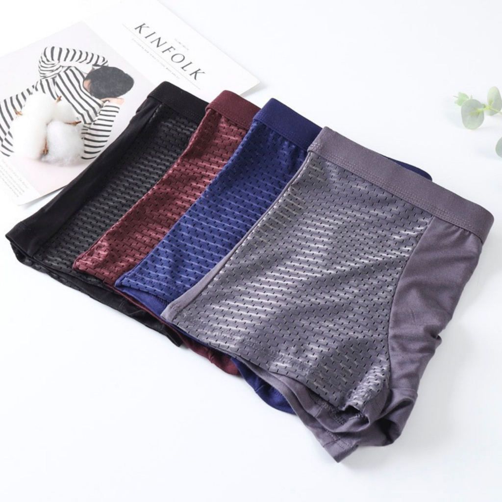 Quần Boxer nam Men pro.vn dạng lưới cao cấp, giúp thoáng mát ngày hè, co giãn 4 chiều - HAMY-STORE.V