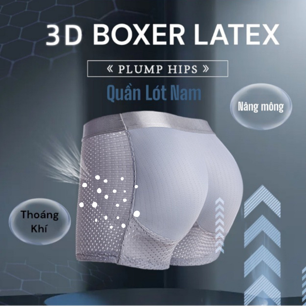 Quần Boxer Nam nâng mông Menpro.vn cao su non cao cấp, giúp bờ mông đầy đặn và tròn trịa - HAMY-STORE.VN