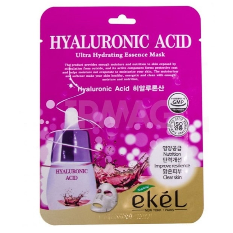 MẶT NẠ EKEL HYARULONIC ACID cấp ẩm trắng da