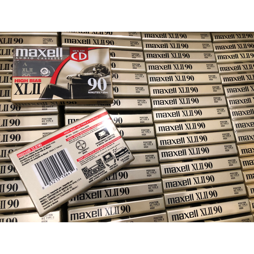 Băng cassette Maxell XLII-90 mới nguyên tem
