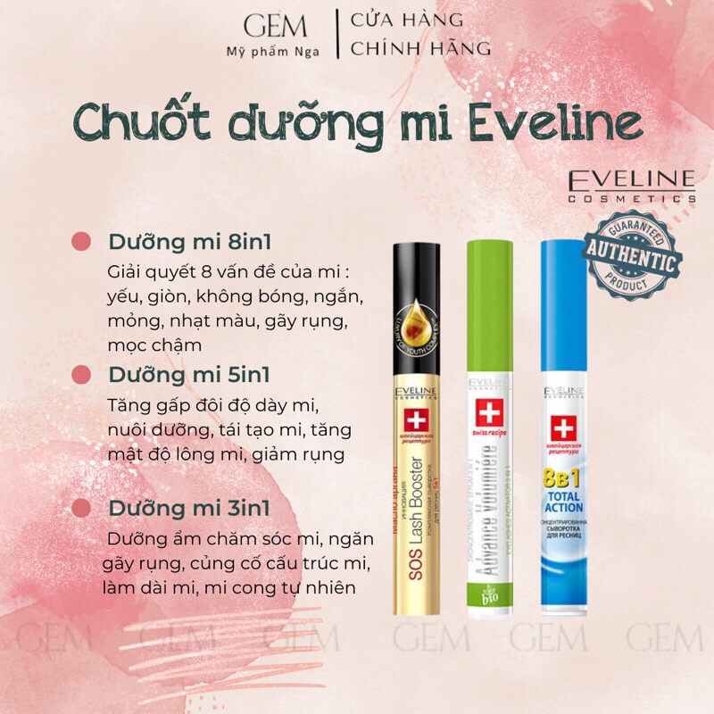 Huyết thanh dưỡng mi Eveline (dạng Mascara)