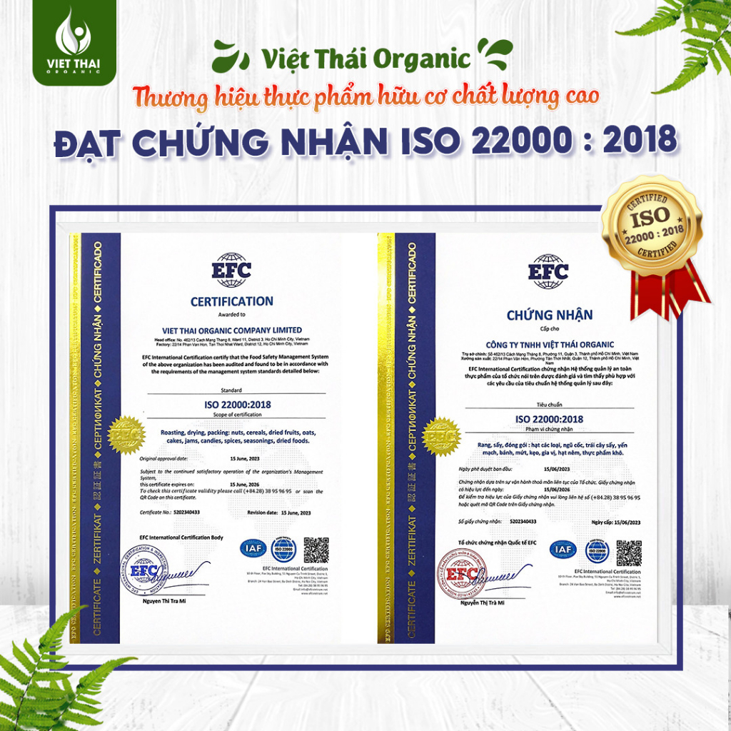 Bánh Biscotti ăn kiêng giảm cân heathly 100% nguyên cám siêu hạt dinh dưỡng (Việt Thái Organic)