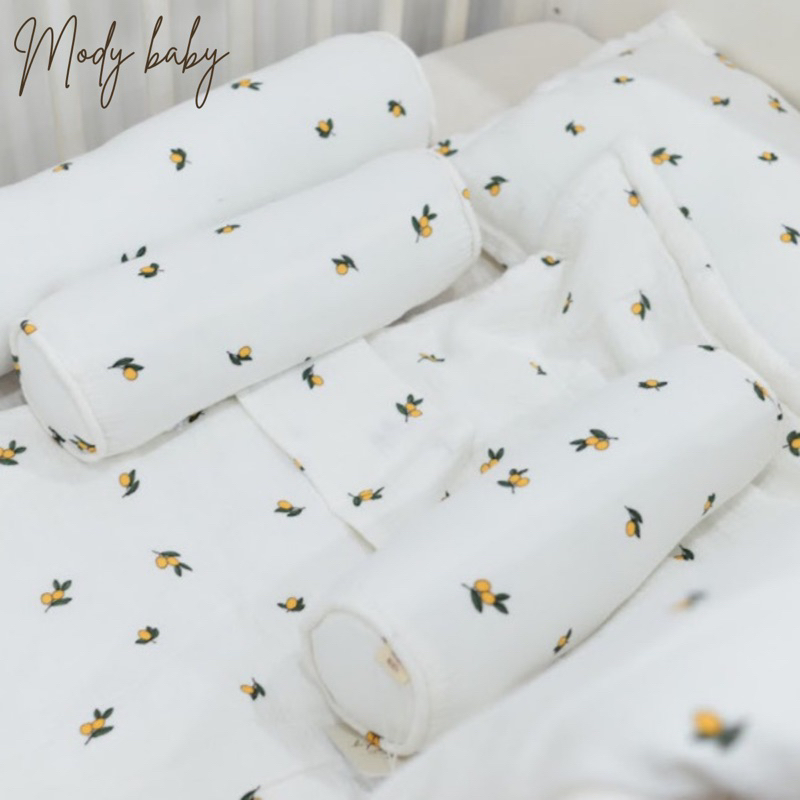 Gối chặn cho bé sơ sinh, chống giật mình, chất liệu vải muslin organic cao cấp - Mody Baby