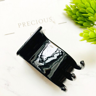 Set 2 Kẹp tóc gấp tóc 3 răng 5 răng dài 4,5cm 5cm màu đen loại 2 - 35rangđen