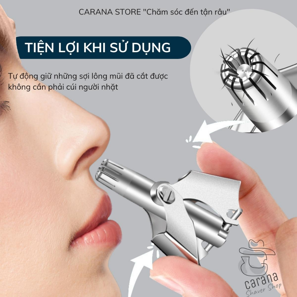 Dụng cụ tỉa lông mũi thép không gỉ cao cấp, tỉa lông mũi an toàn tiện lợi, dao cạo lông mũi, cắt lông mũi