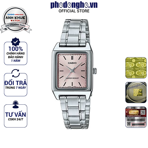Đồng hồ nữ dây kim loại Casio Anh Khuê LTP-V007D-4EUDF
