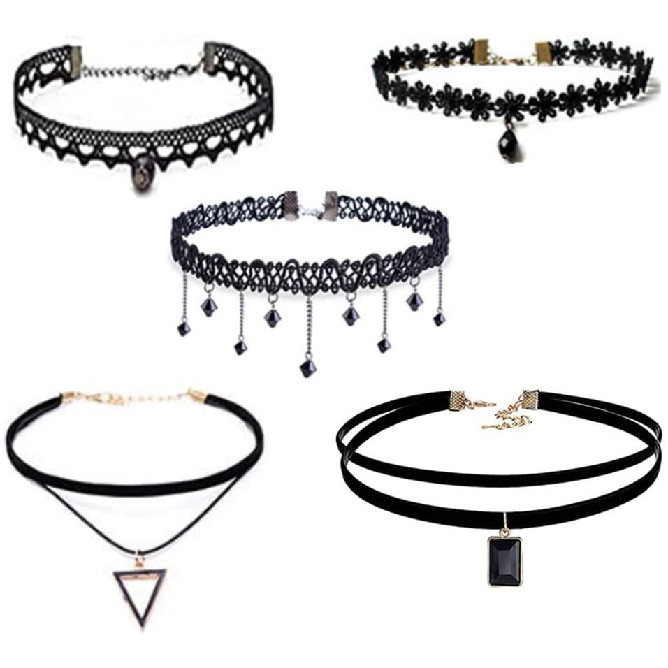 Set 3 Vòng Cổ Choker Dây Nhung Đen Phong Cách Hàn Quốc TeenGirl MyBaby
