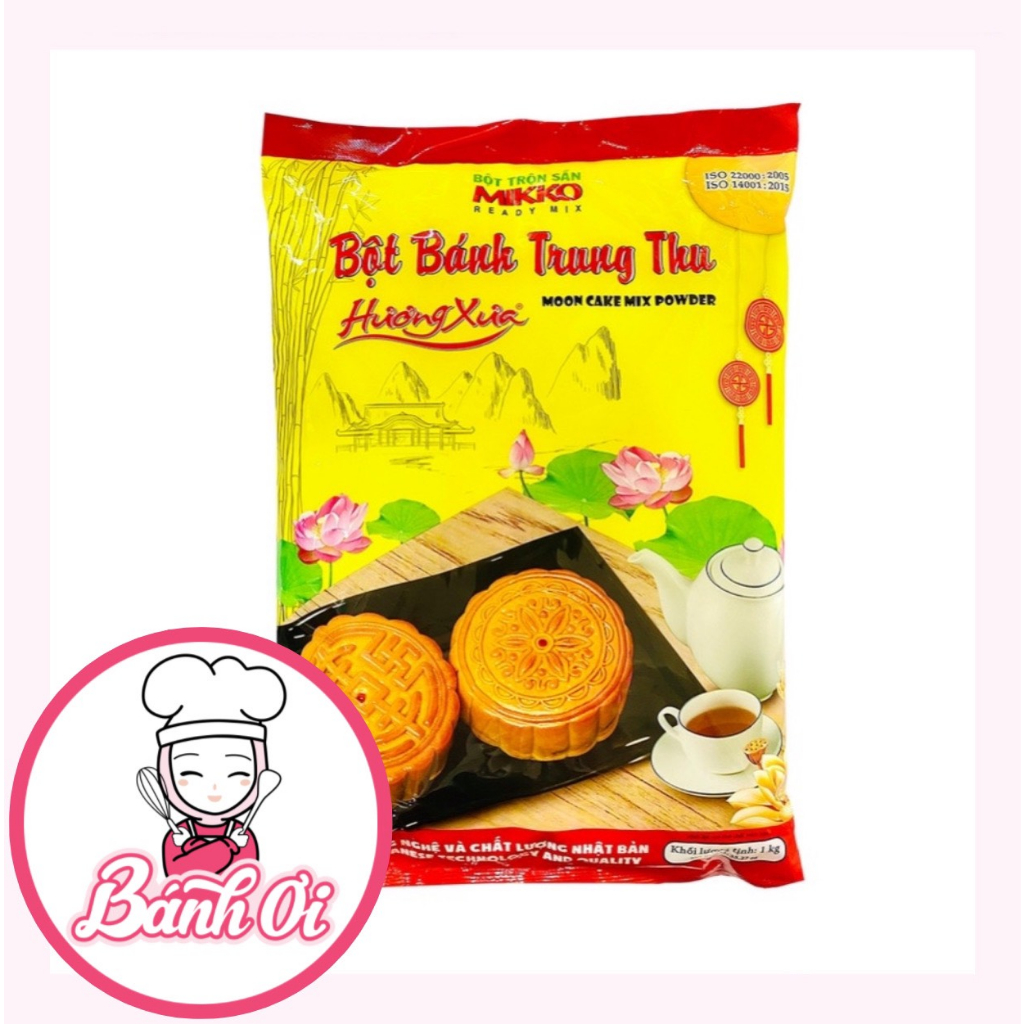 Bột vỏ bánh trung thu nướng / bột trộn sẵn bánh trung thu nướng 1kg