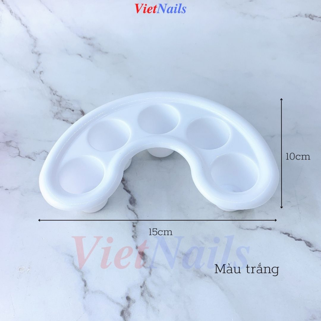Khay Ngâm Móng Tay Làm Nail - Khay Nhựa Ngâm Móng Tay Màu Hồng, Màu Trắng