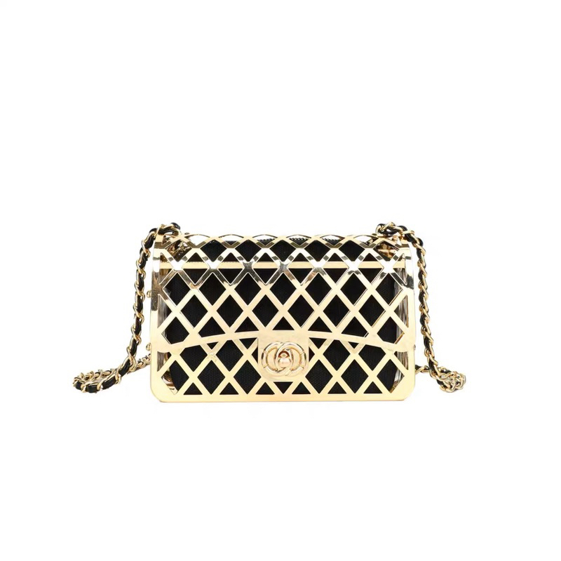 Túi xách nữ Chànel mẫu mới 2023 khung vàng kim siêu sang chảnh thanh lịch