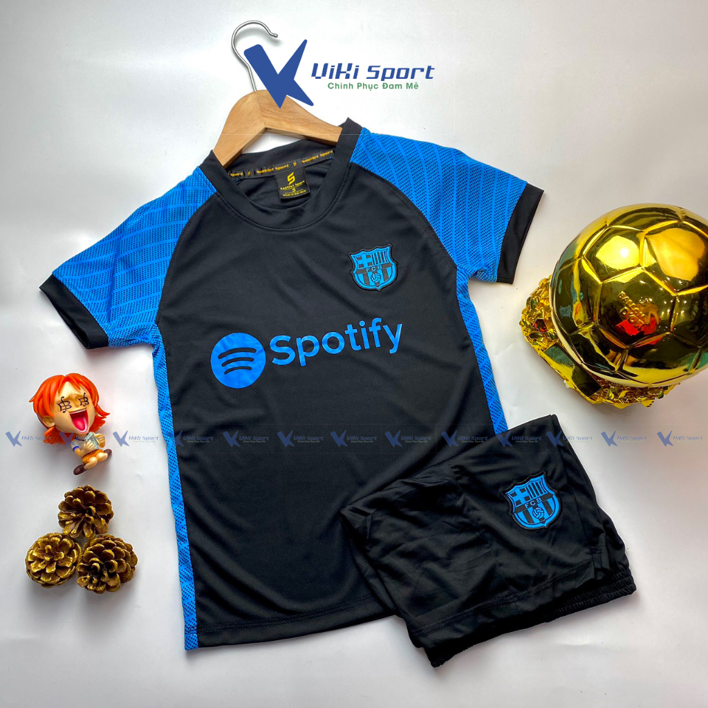 Bộ quần áo đá bóng BARCELONA cho trẻ từ 10kg đến 45kg SV02- ViKi Sport