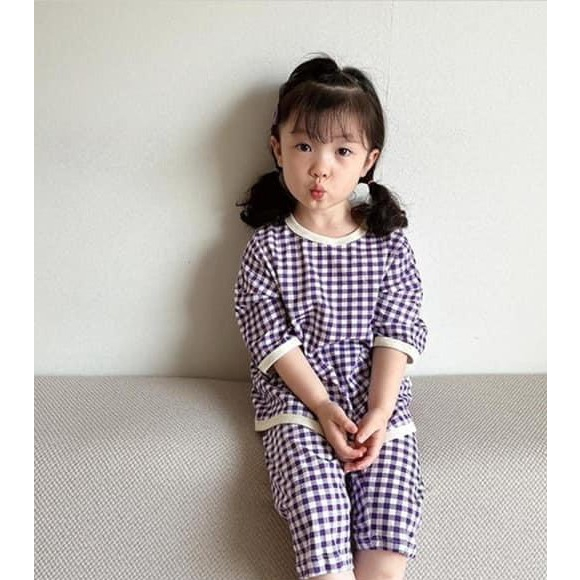 Bộ cộc hè Roo Hàn Quốc tay lửng cho bé