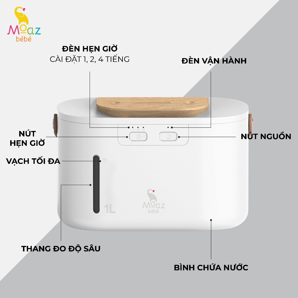 Máy phun sương tạo ẩm Moaz bebe MB065