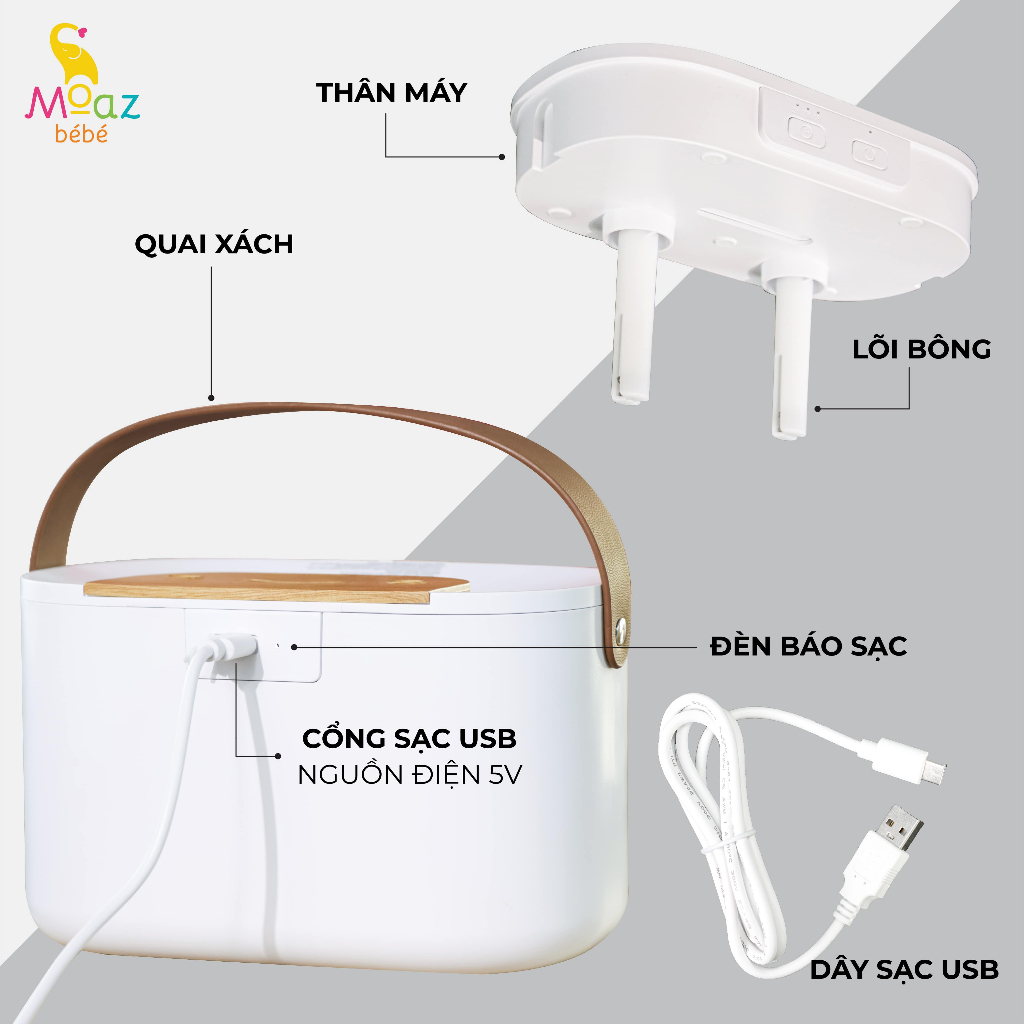 Máy phun sương tạo ẩm Moaz bebe MB065