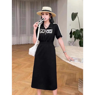 HÀNG NHẬP ĐẦM THUN CỔ KHÓA KÉO PHỐI CHỮ KIM SA CAO CẤP