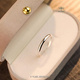 Nhẫn bạc nữ Tlee tròn trơn freesize basic bản 2.5mm TLEE JEWELRY