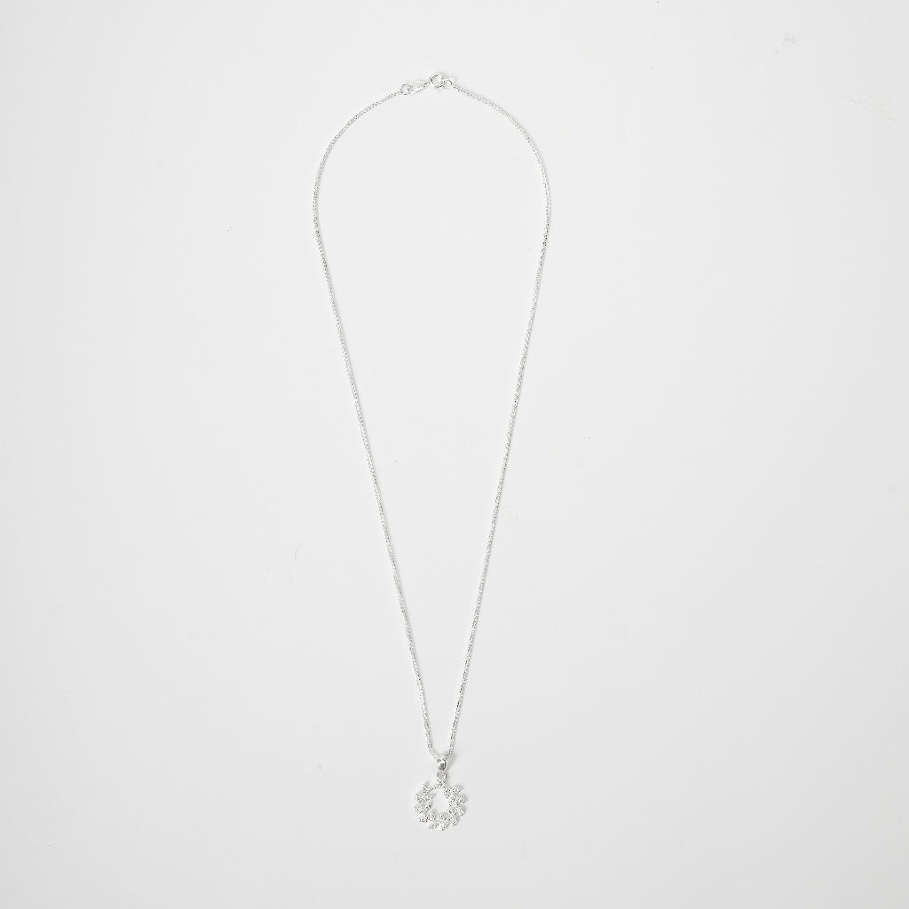 Dây chuyền bạc CDE Shining Flower Wreath Silver Necklace CDE6095