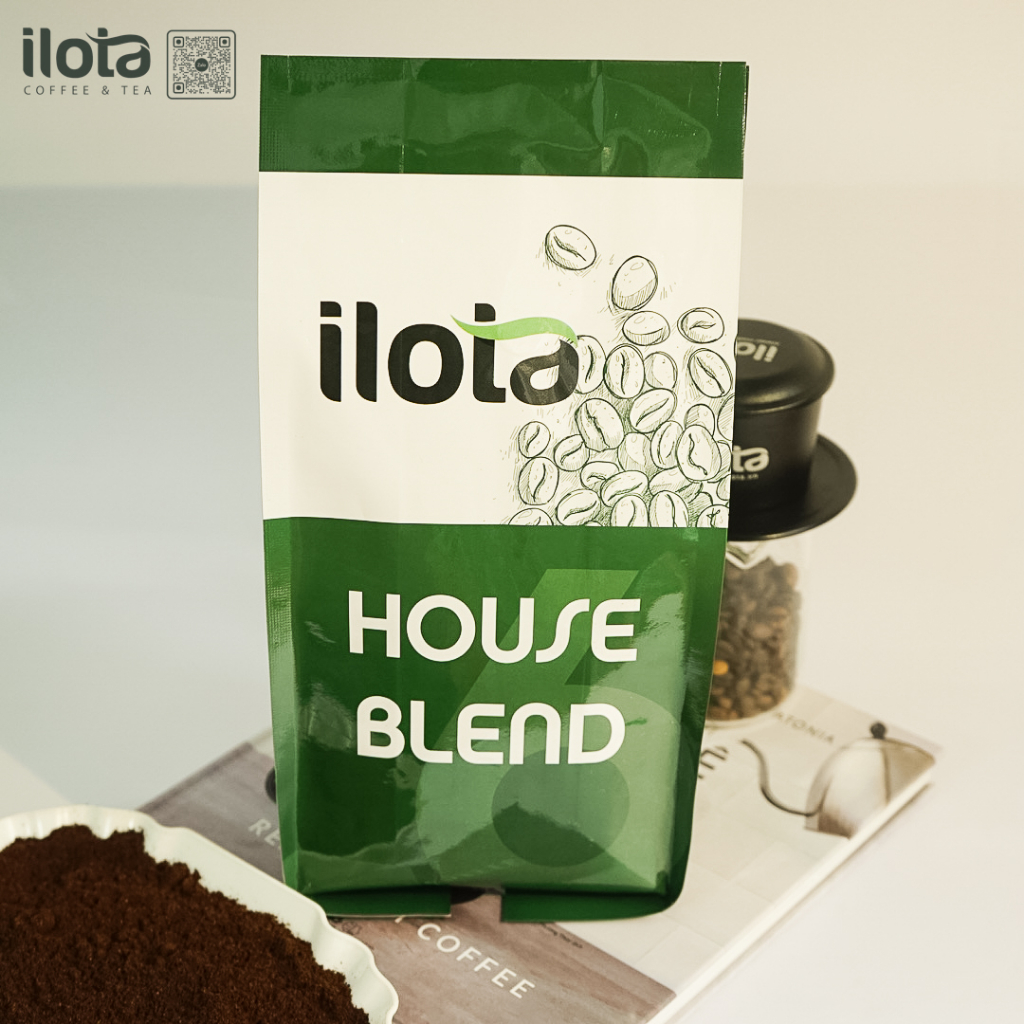 Cà phê nguyên hạt House Blend ILOTA 6 rang xay nguyên chất