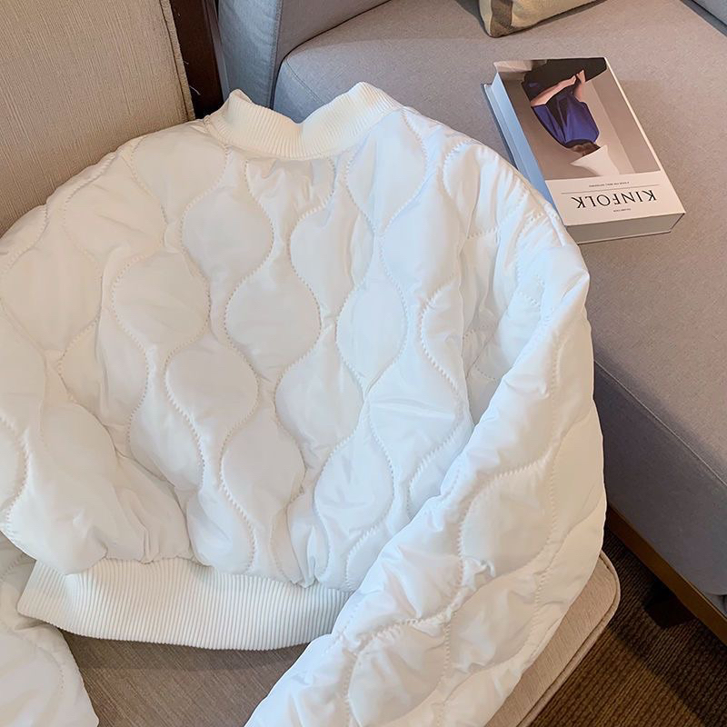 Áo khoác phao dáng ngắn cổ tàu hàng Quảng châu sale