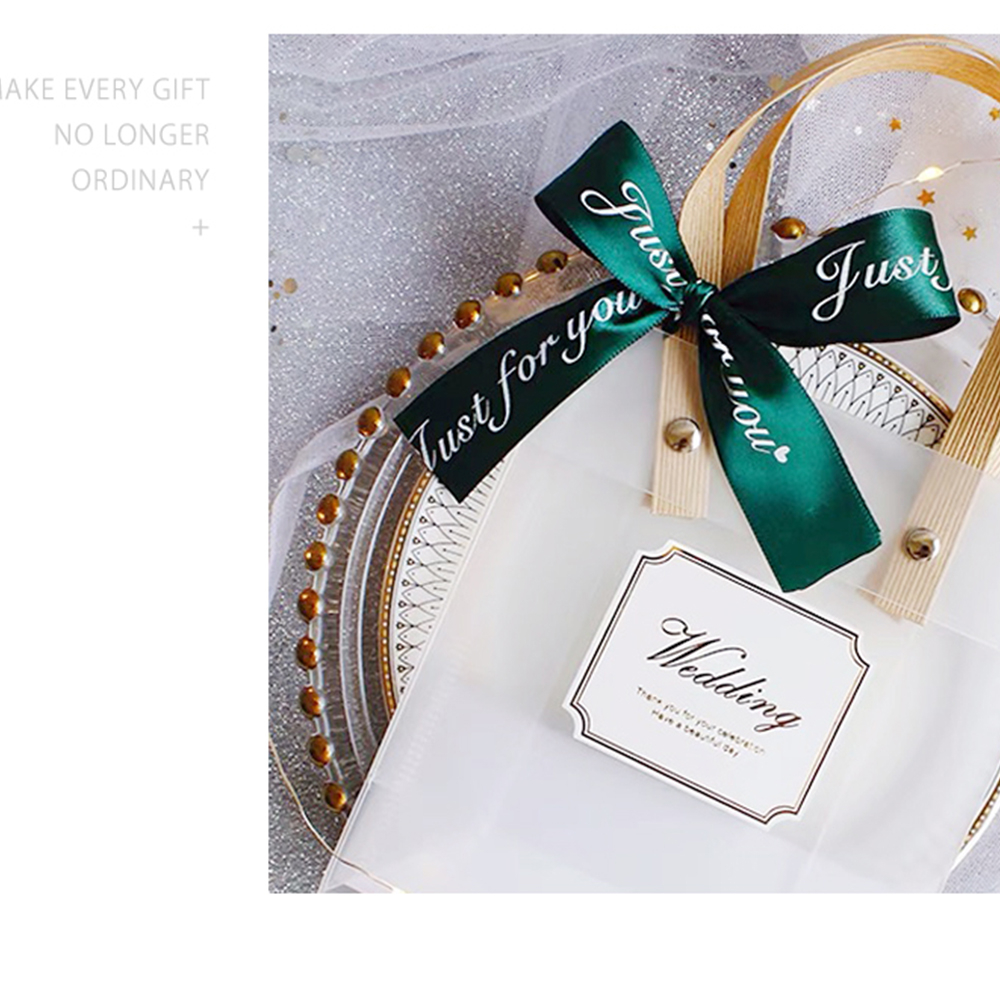 Dây Ruy Băng Trang Trí In Chữ "Just For You" 2.5cm Dài 41,5m Dành Cho Tiệc Cưới / Gói Quà