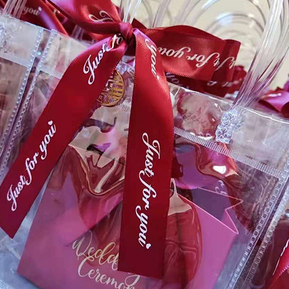 Dây Ruy Băng Trang Trí In Chữ "Just For You" 2.5cm Dài 41,5m Dành Cho Tiệc Cưới / Gói Quà