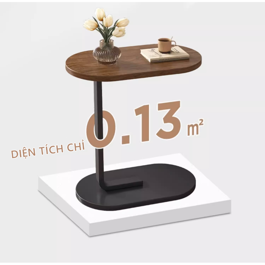Bàn trà sofa bàn đầu giường có thể đẩy chân vào gầm ghế sofa trang trí phòng khách- GM108