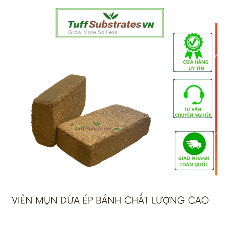 Combo 15 Viên Mụn dừa ép bánh 600g chất lượng cao, đã xử lý