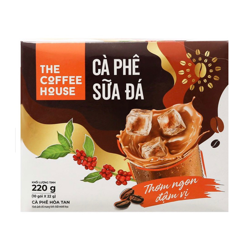 CÀ PHÊ SỮA ĐÁ THE COFFEE HOUSE Hộp 10 gói x22g