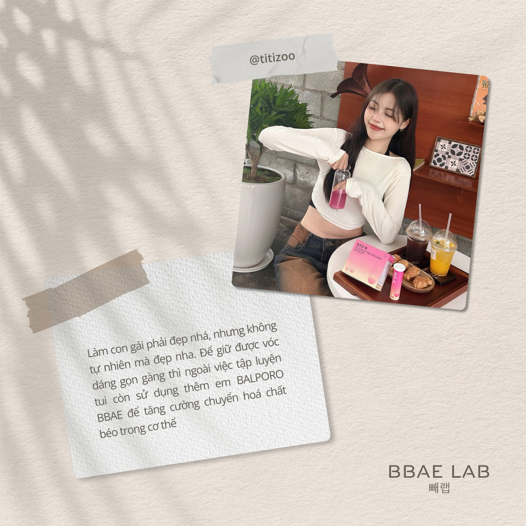 Viên sủi giảm cân Balporo BBae Hàn Quốc 10 viên/lọ