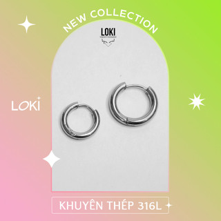 Khuyên tai vòng trơn gdragon loki