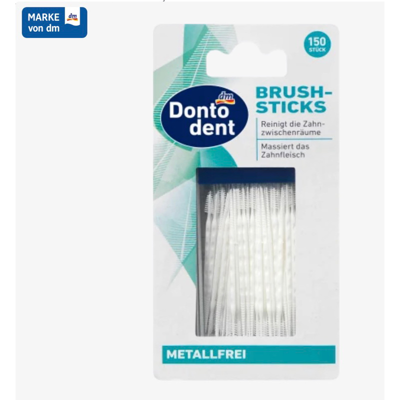 Tăm nhựa xỉa răng 2 đầu,tăm chỉ nha khoa Dontodent Brush