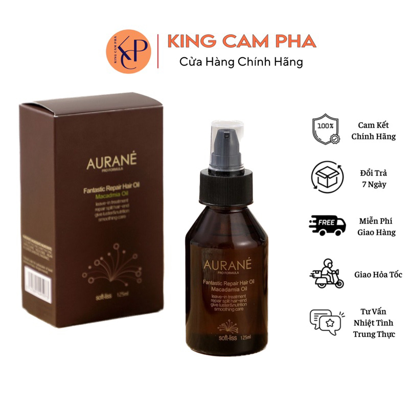 Tinh Dầu Dưỡng Tóc Aurane Chai Tròn Hương Macadmia Oil 125ML