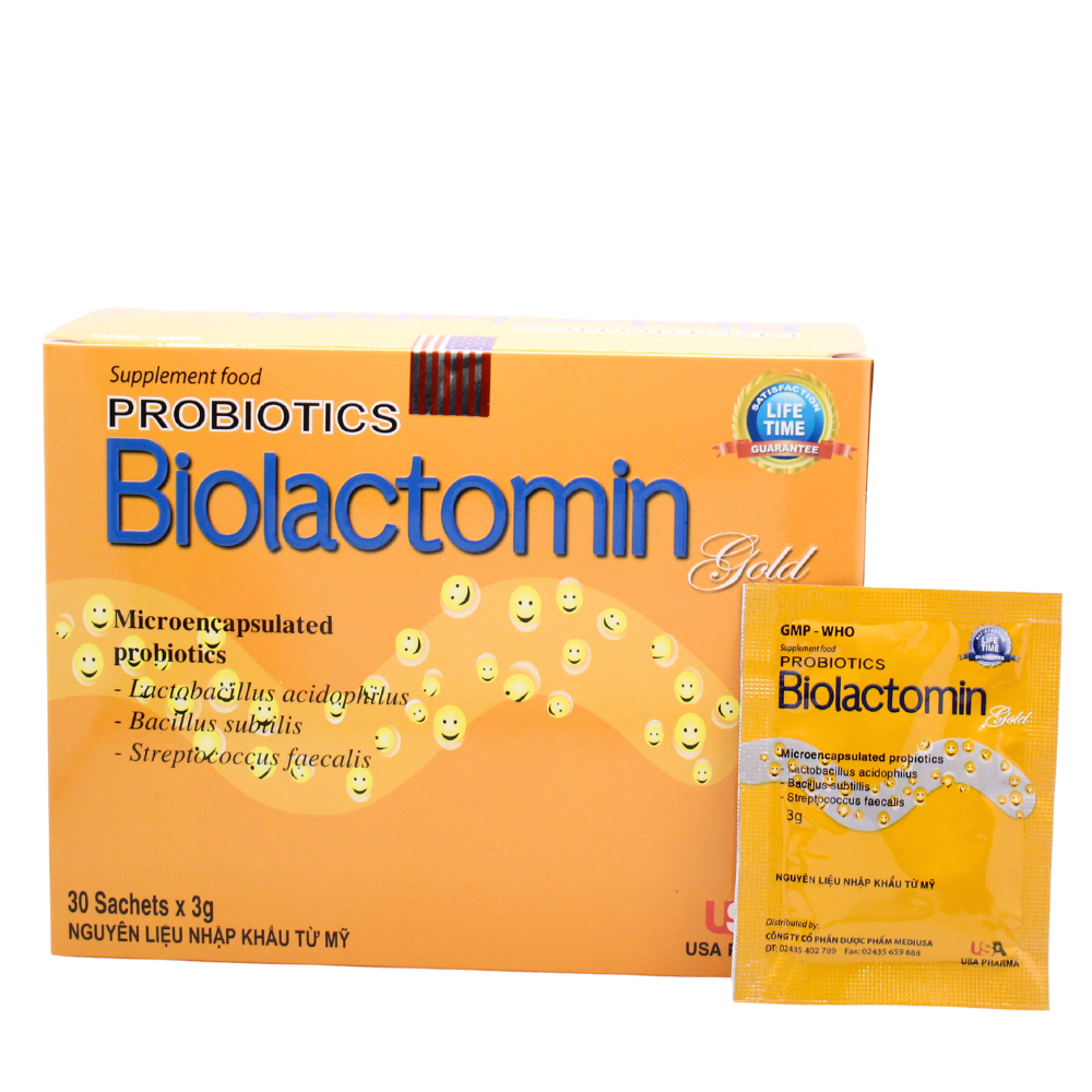 Men Vi Sinh Biolactomin Gold bổ sung lợi khuẩn, hỗ trợ tiêu hóa