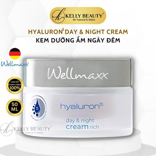 Kem Dưỡng Ẩm Wellmaxx Hyaluron5 Day and Night Cream Rich - Cấp Ẩm Sâu, Da Căng Mịn; Chống Lão Hóa Da | Kelly Beauty