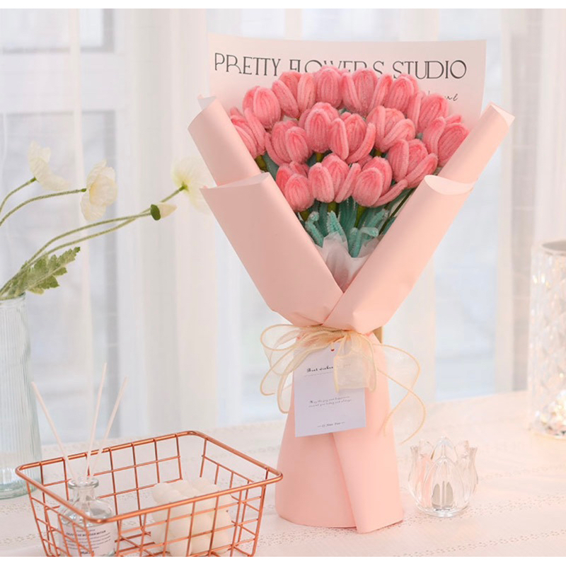 Giấy gói hoa combo 3 tờ, giấy bó hoa nhiều loại, ruy băng lẻ bó hoa