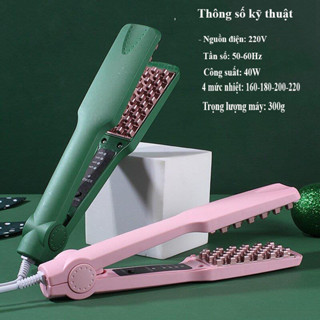 Máy Bấm Dập Phồng Chân Tóc Răng Vuông 4 Mức Nhiệt Tiện Lợi