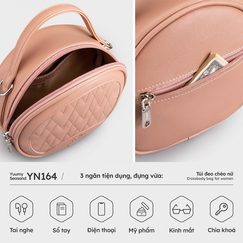 Túi đeo chéo da nữ thời trang dạo phố YUUMY Seasand YN164