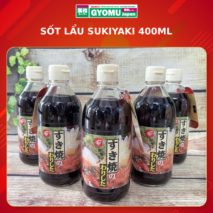 Nước sốt dùng nấu lẩu Sukiyaki Bell Foods 400ml
