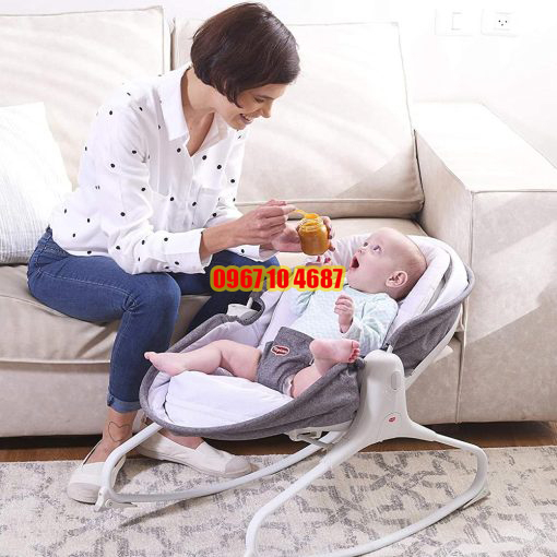 ❤️Nôi rung cho bé từ sơ sinh ngủ ngon giấc Tiny Love Cozy Rocker ghế rung có nhạc ❤️bảo hành 12 tháng chính hãng