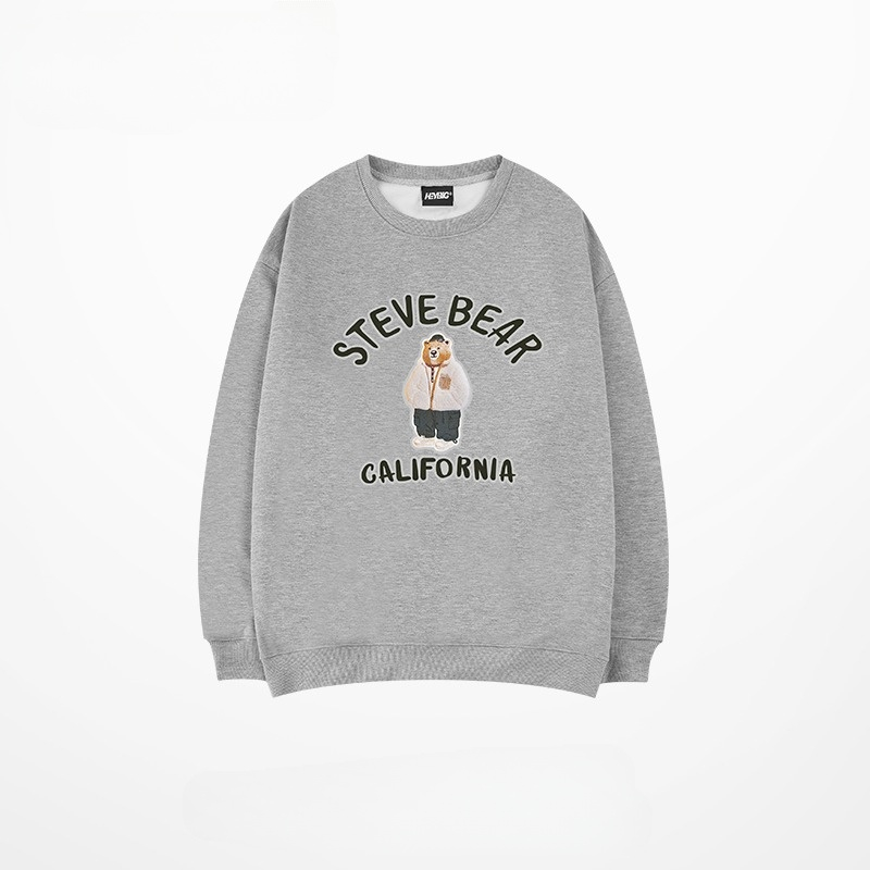 HÀNG CHÍNH HÃNG Áo sweater NELLYHEYBIG unisex,HOODIE dáng rộng hoạ tiết đơn giản mã THYL1273AX.