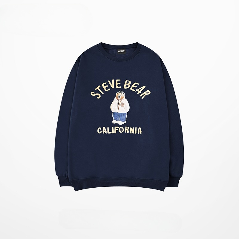 HÀNG CHÍNH HÃNG Áo sweater NELLYHEYBIG unisex,HOODIE dáng rộng hoạ tiết đơn giản mã THYL1273AX.