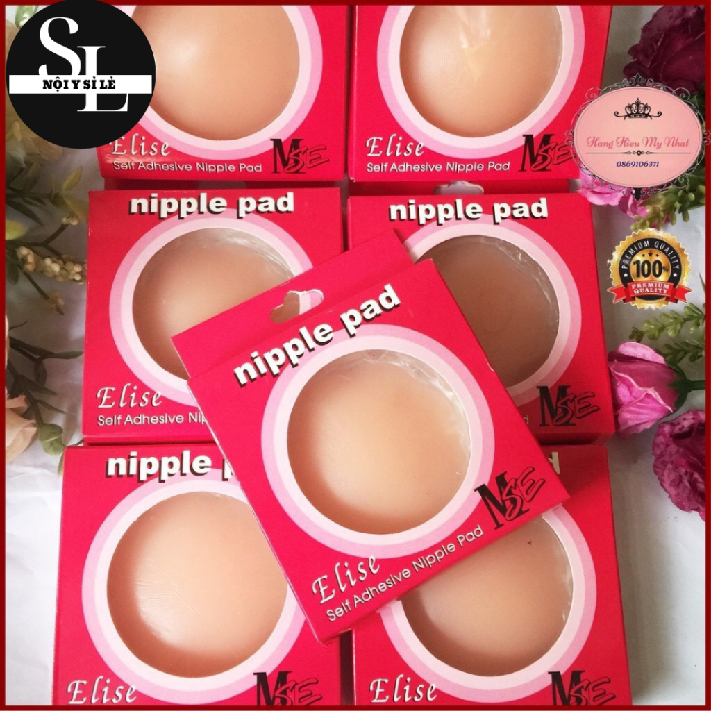Hộp 2 Miếng Dán Nhũ Hoa Silicon Siêu Dính