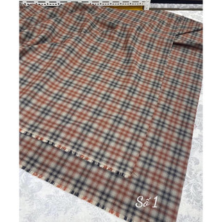 Vải Tuýt Si Kẻ Nhật Cotton