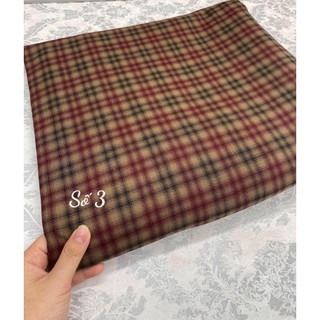 Vải Tuýt Si Kẻ Nhật Cotton