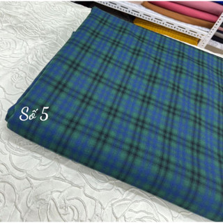 Vải Tuýt Si Kẻ Nhật Cotton