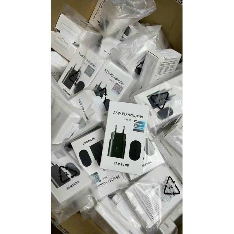 Combo Sạc cáp nhanh 25w Type C dùng cho Samsung Note / S, OPPO, VIVO, HUAWEI