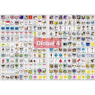 Sticker từ vựng tiếng anh lớp 4 Global - Bộ Giáo Dục . Giáo cụ dạy học.